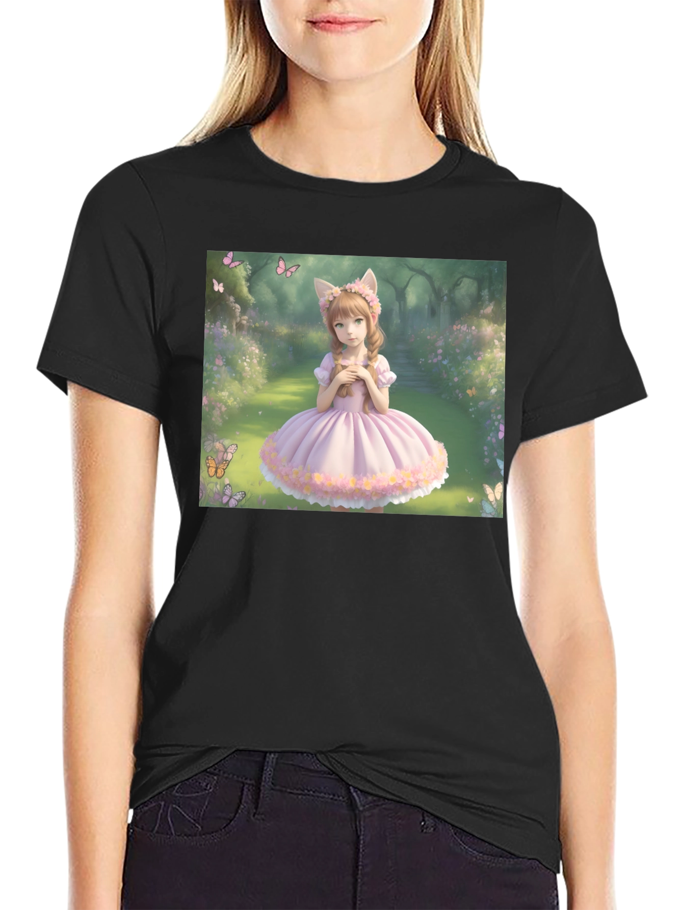 Anime Girl T-Shirt - Kawaii Style