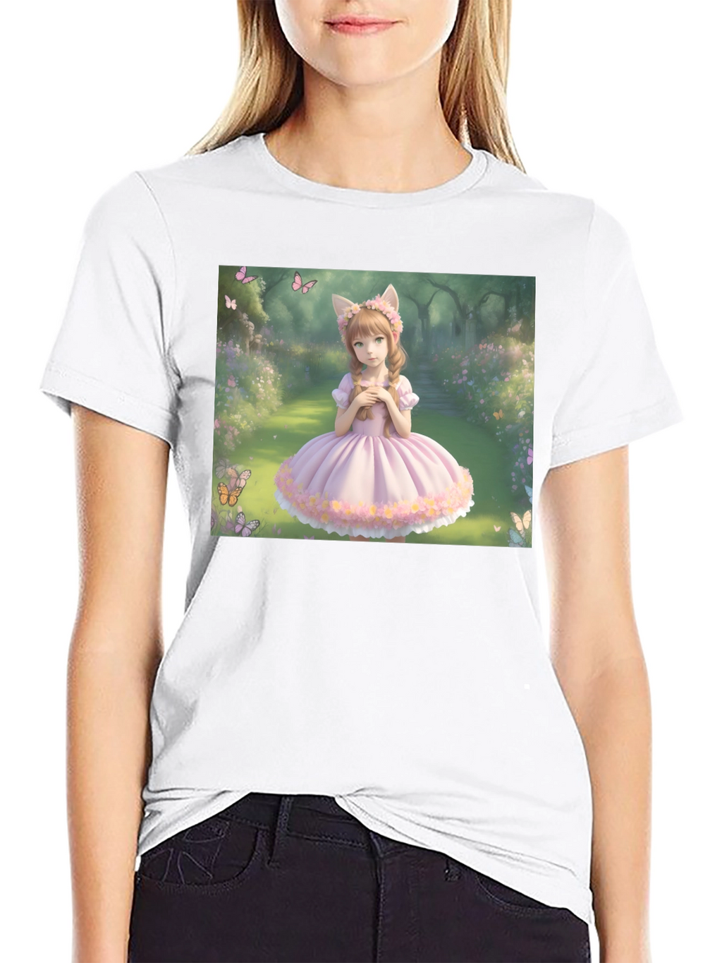 Anime Girl T-Shirt - Kawaii Style