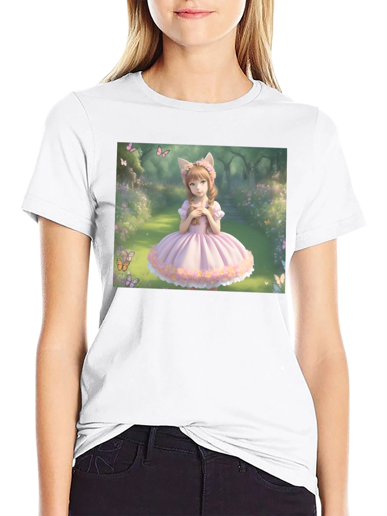 Anime Girl T-Shirt - Kawaii Style