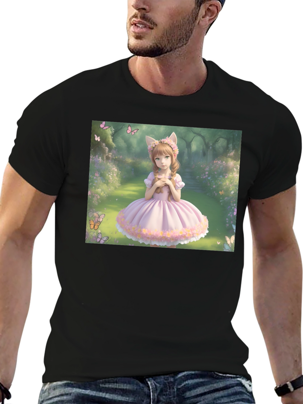 Anime Girl T-Shirt - Kawaii Style