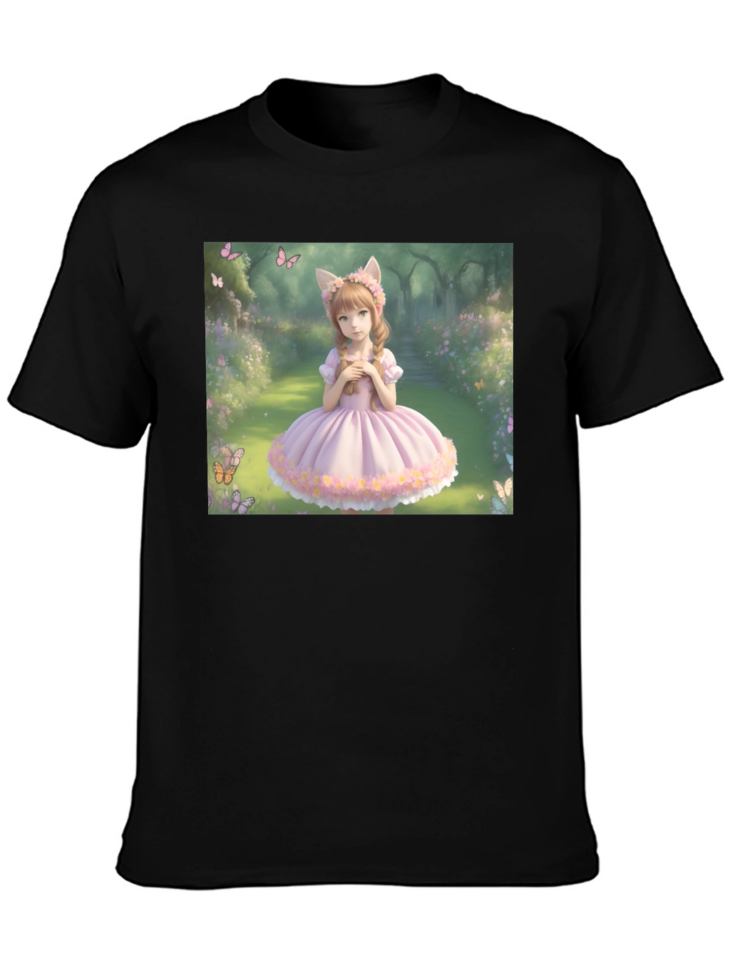 Anime Girl T-Shirt - Kawaii Style