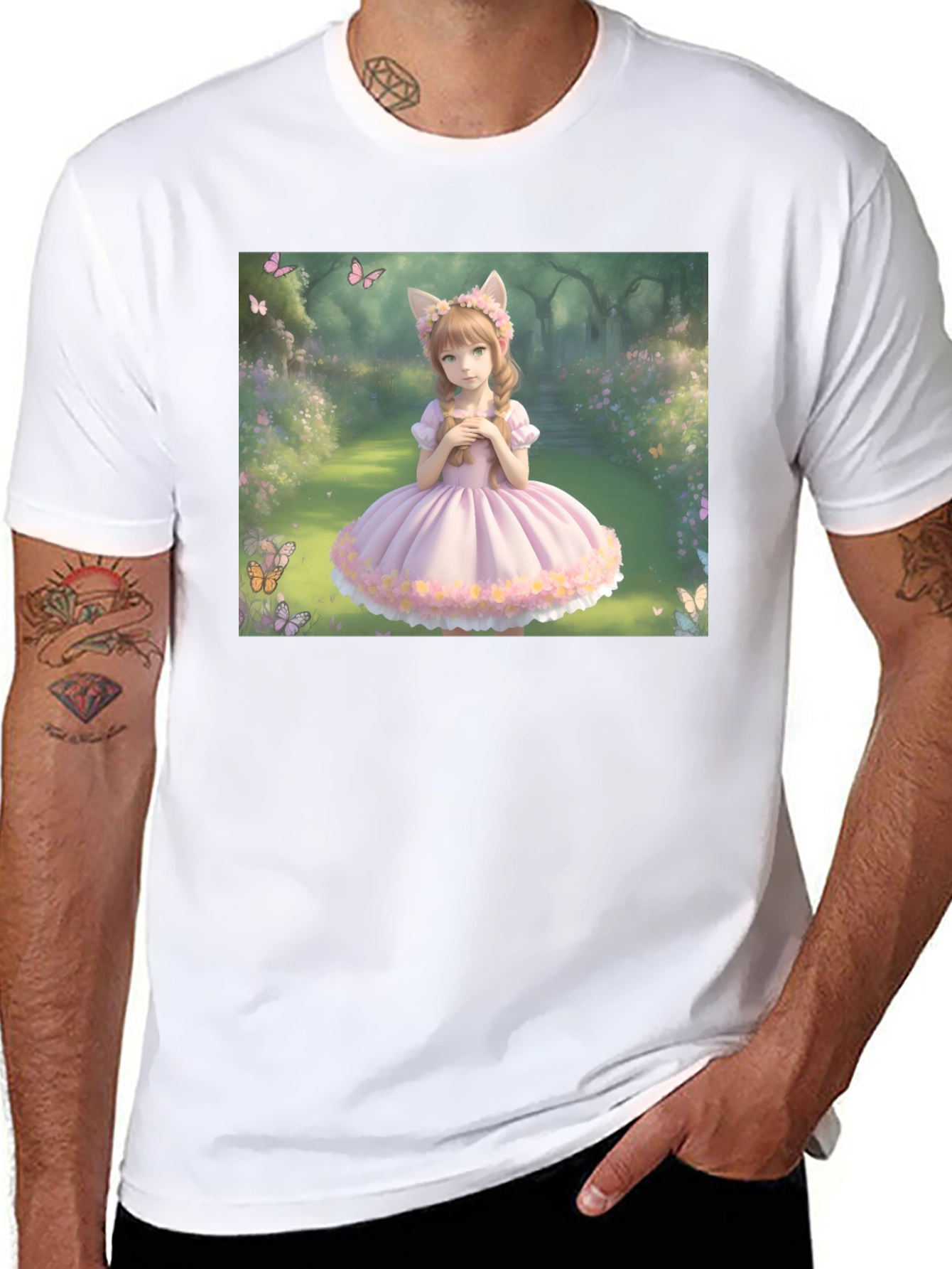 Anime Girl T-Shirt - Kawaii Style