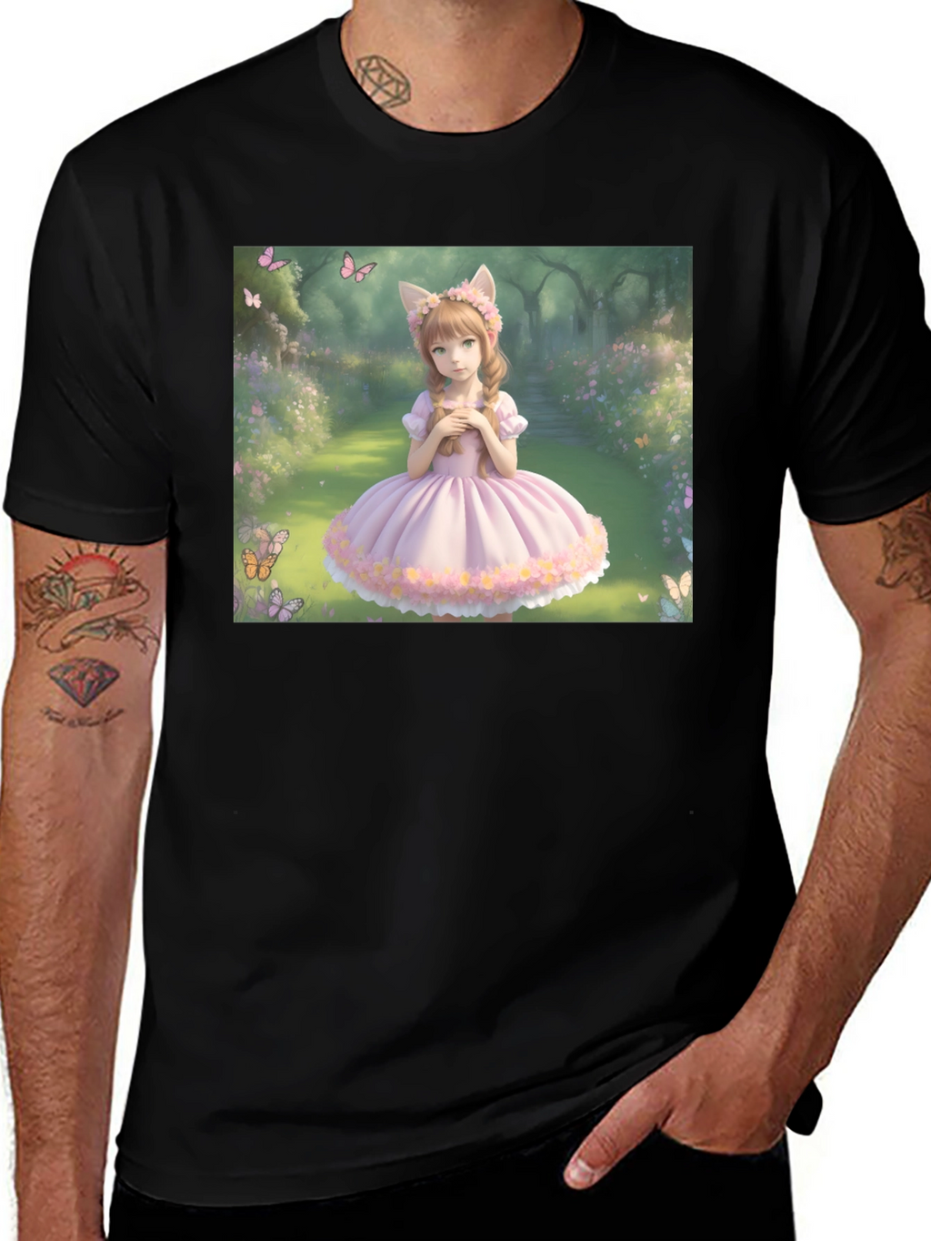 Anime Girl T-Shirt - Kawaii Style
