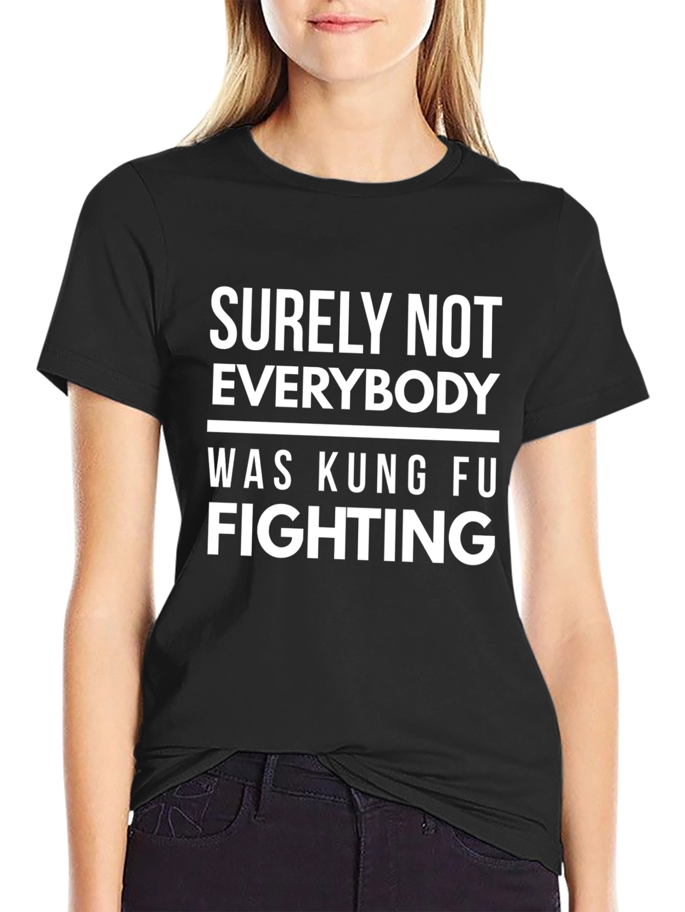 Kung Fu Fighting Graphic Tee - Novelty T-Shirt