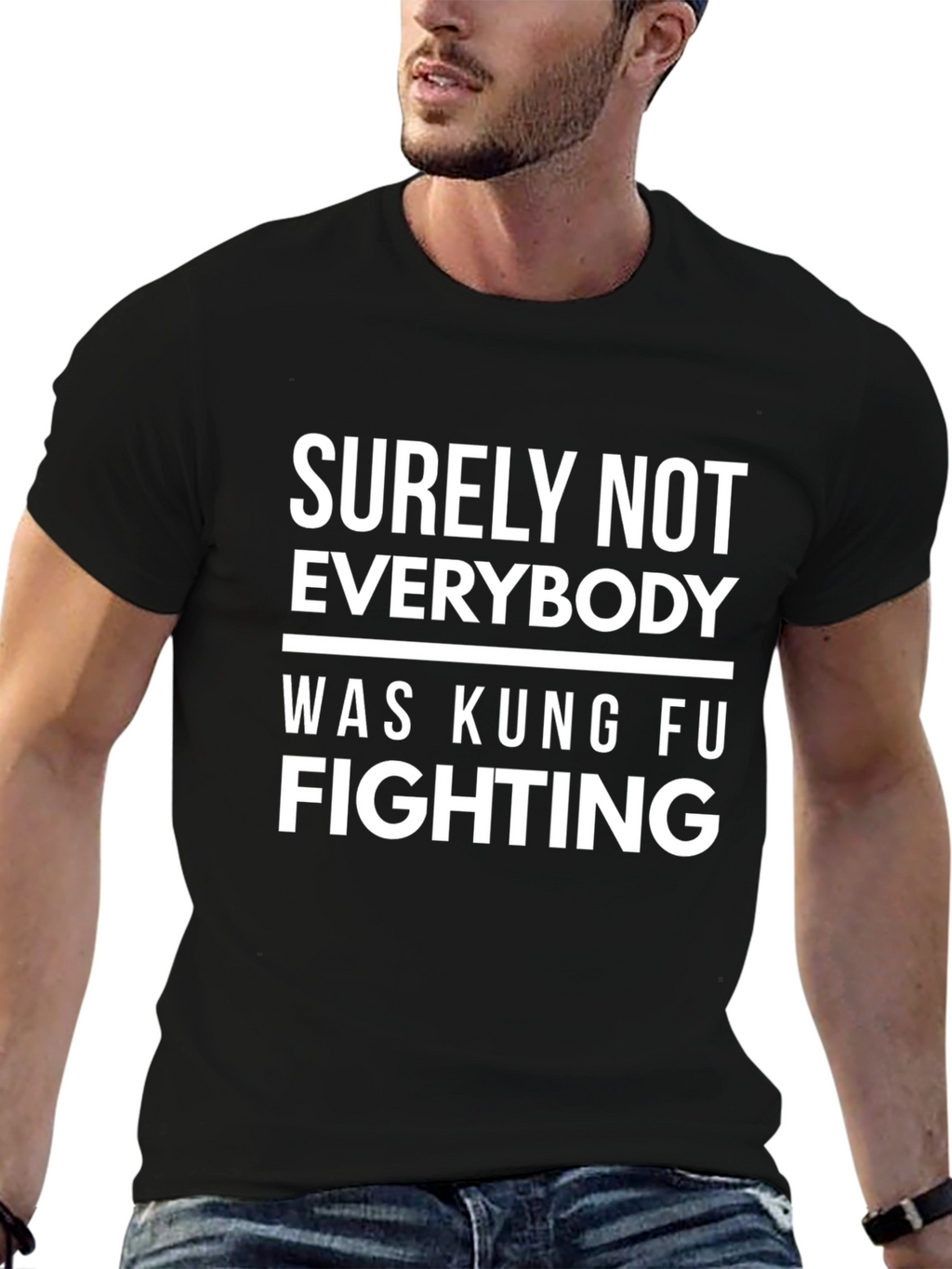 Kung Fu Fighting Graphic Tee - Novelty T-Shirt