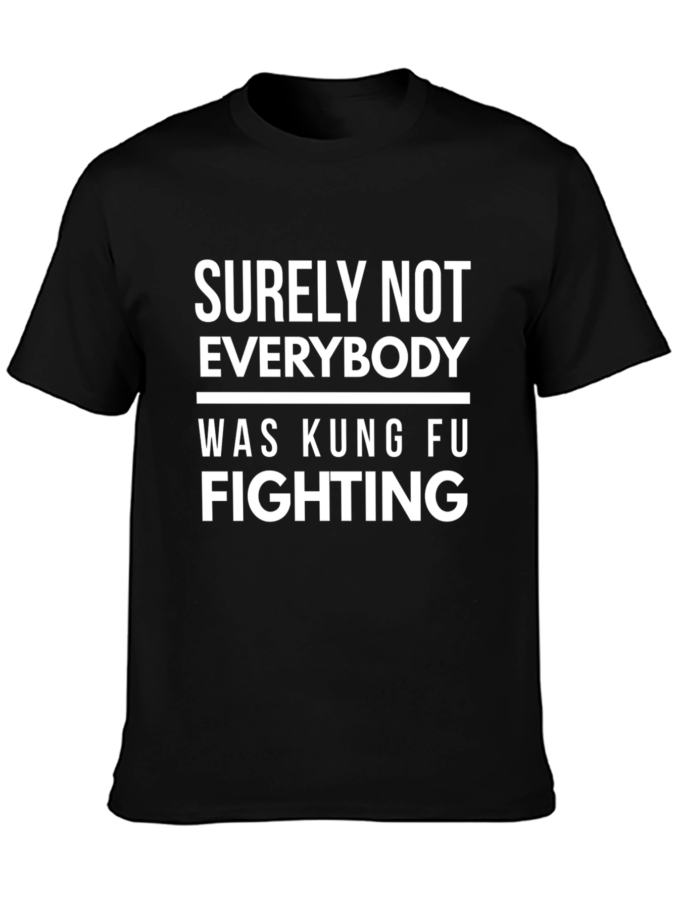 Kung Fu Fighting Graphic Tee - Novelty T-Shirt