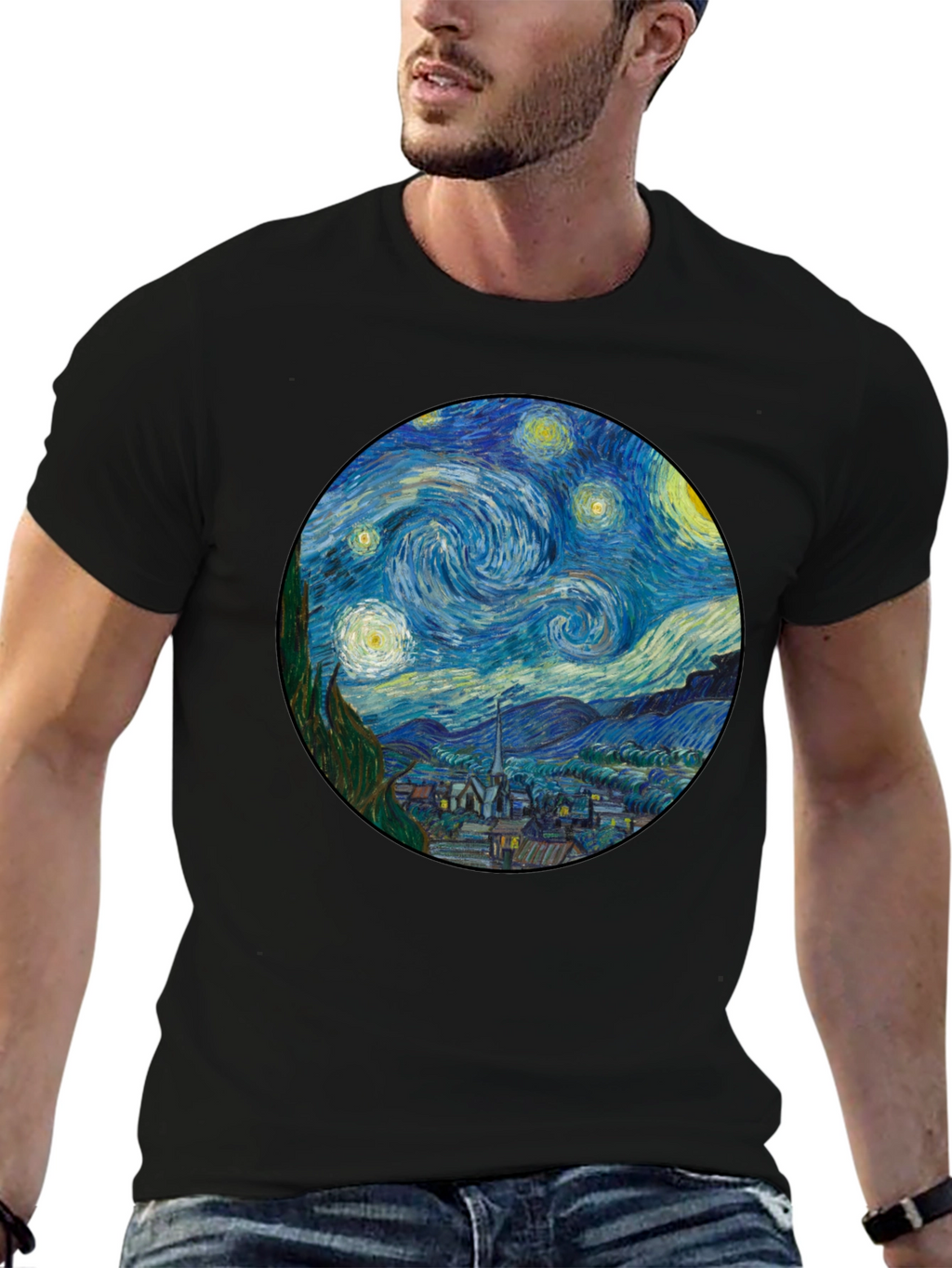 Starry Night Art T-Shirt