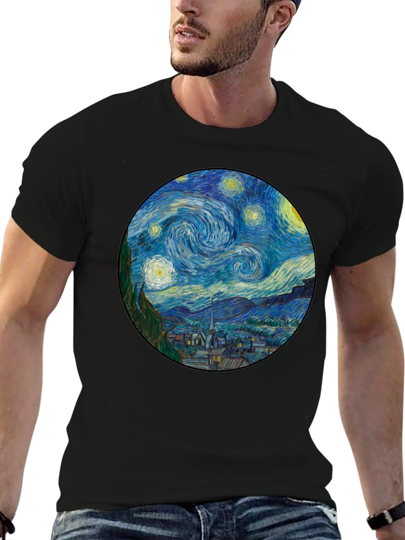 Starry Night Art T-Shirt