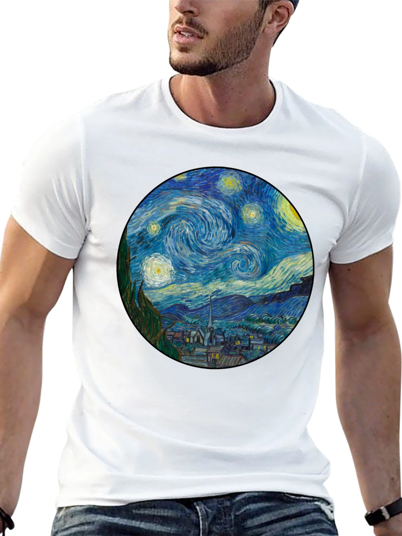 Starry Night Art T-Shirt