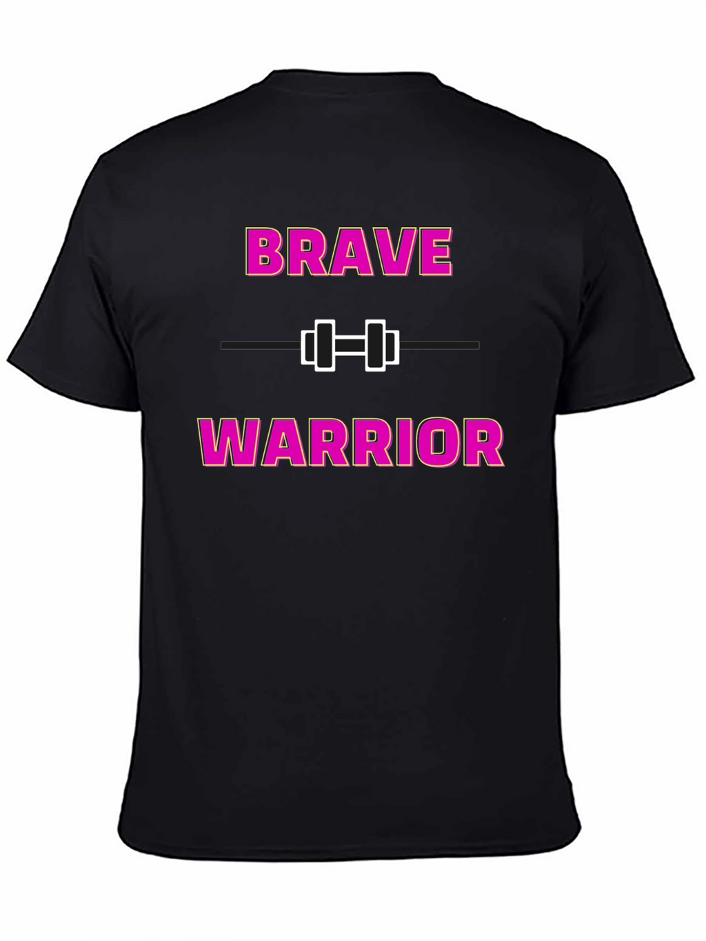 Brave Warrior Fitness T-Shirt - Motivational Gym Wear