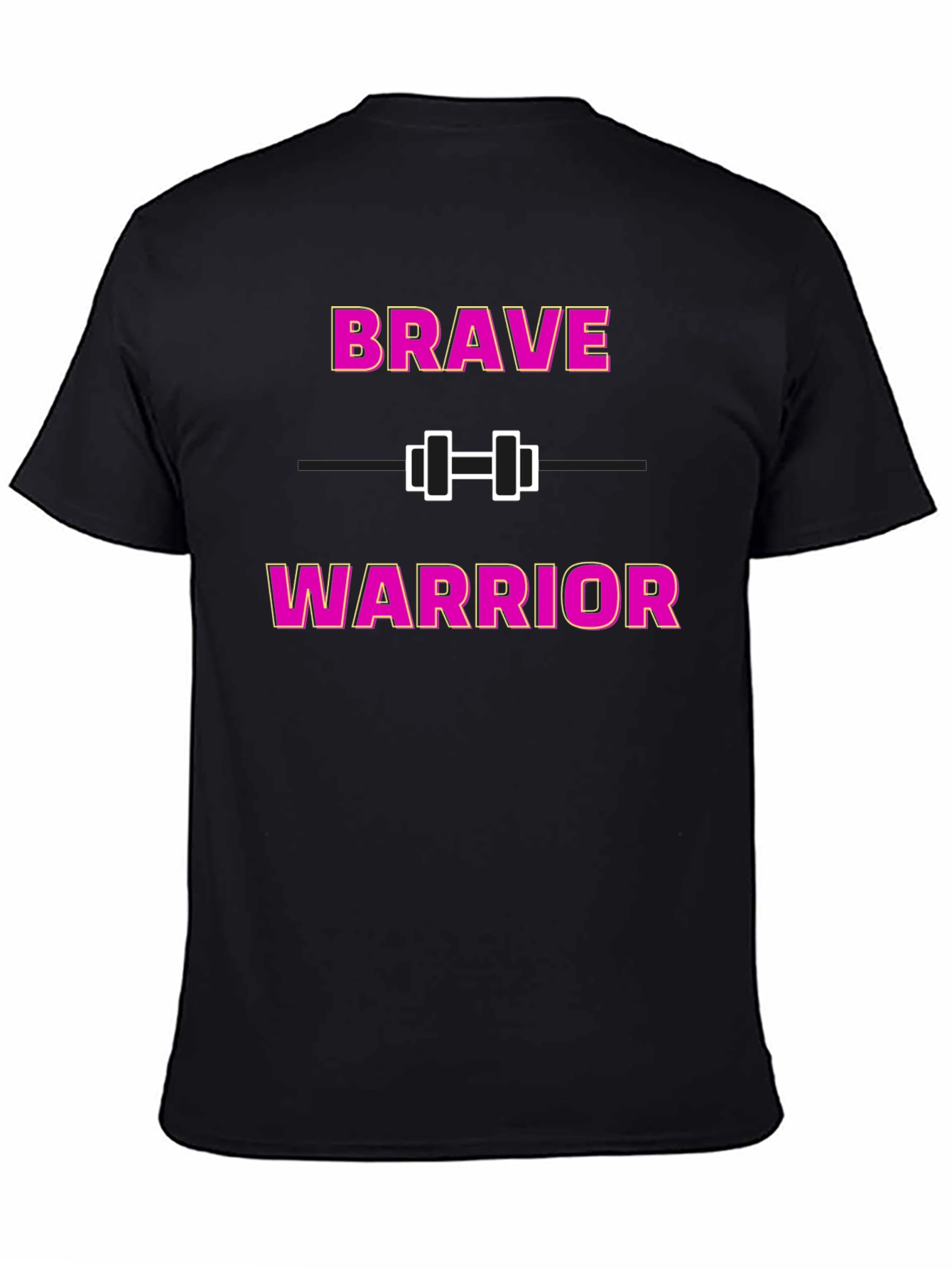 Brave Warrior Fitness T-Shirt - Motivational Gym Wear