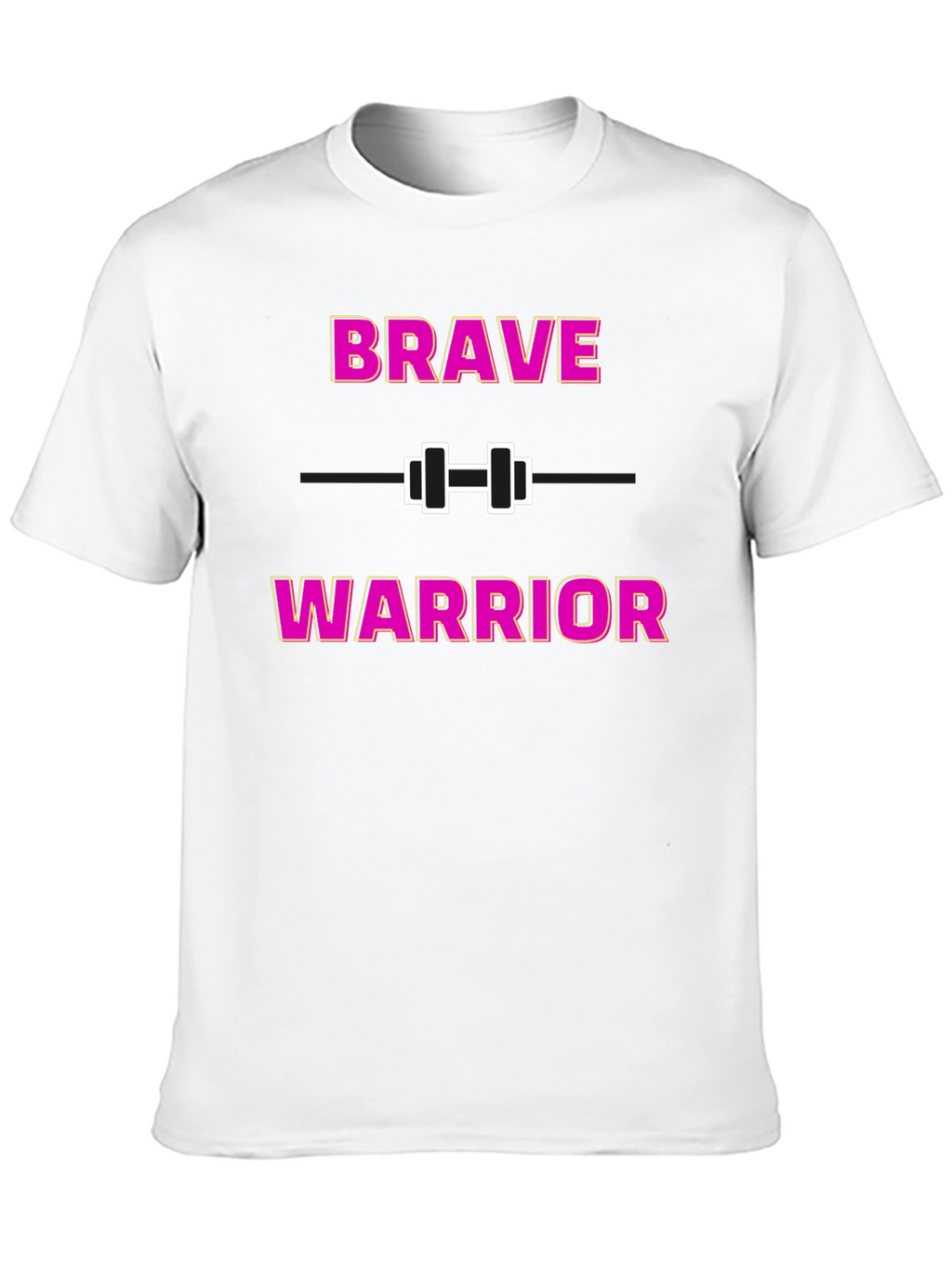 Brave Warrior Fitness T-Shirt - Motivational Gym Wear