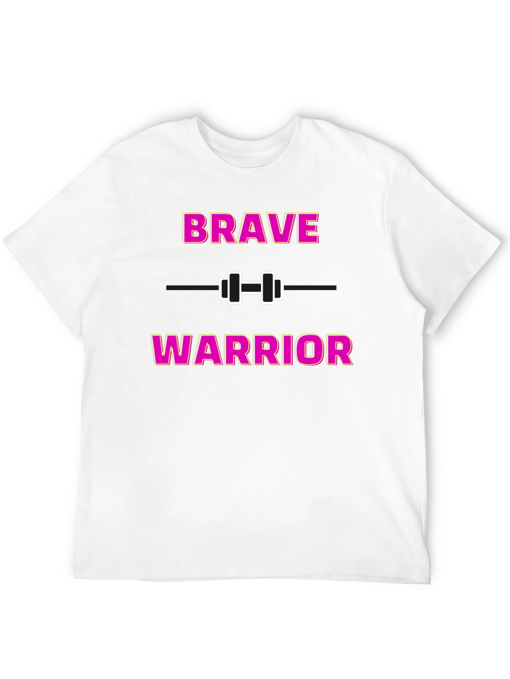 Brave Warrior Fitness T-Shirt - Motivational Gym Wear
