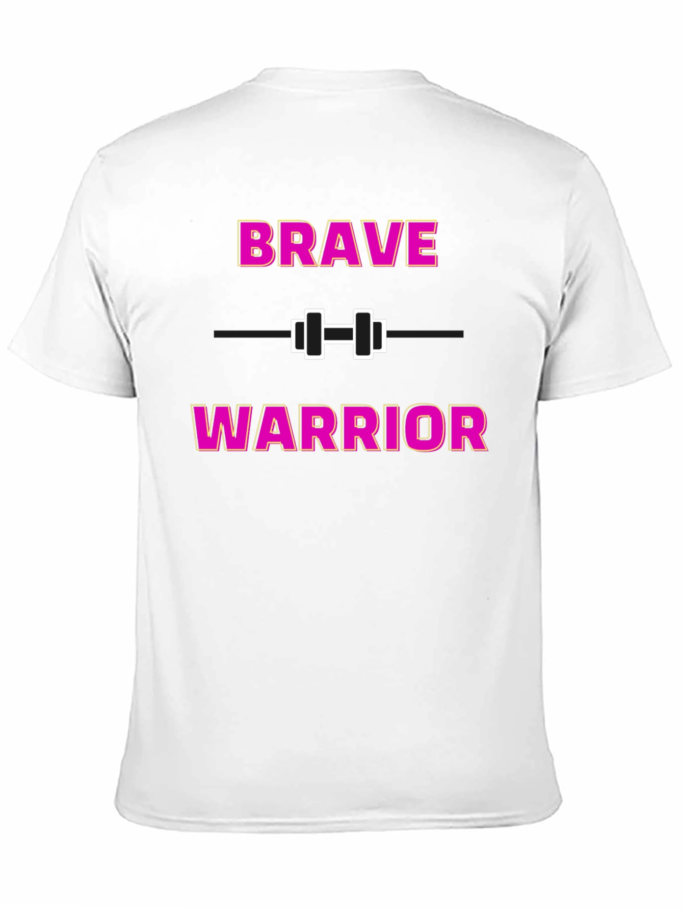 Brave Warrior Fitness T-Shirt - Motivational Gym Wear