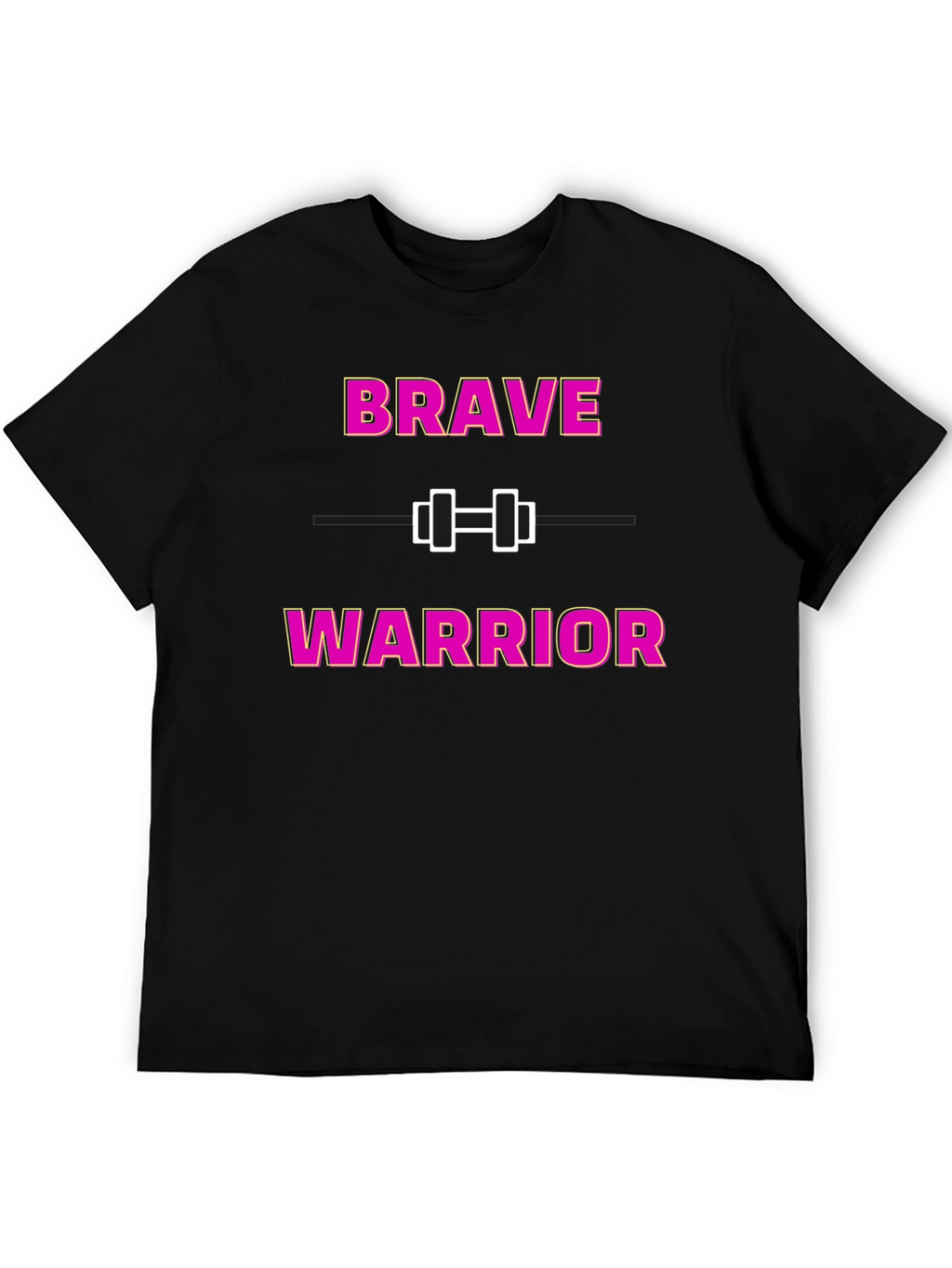 Brave Warrior Fitness T-Shirt - Motivational Gym Wear