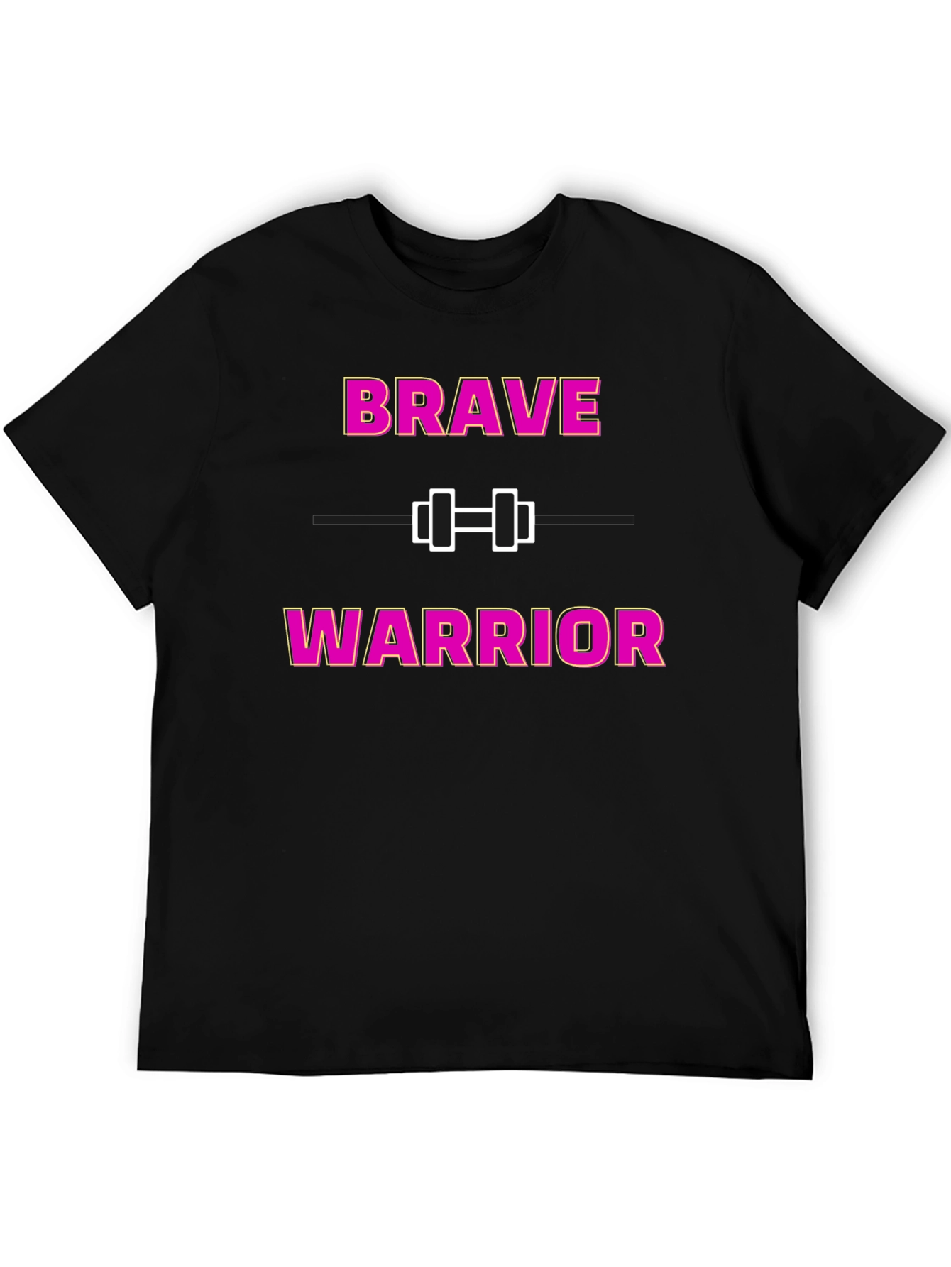 Brave Warrior Fitness T-Shirt - Motivational Gym Wear