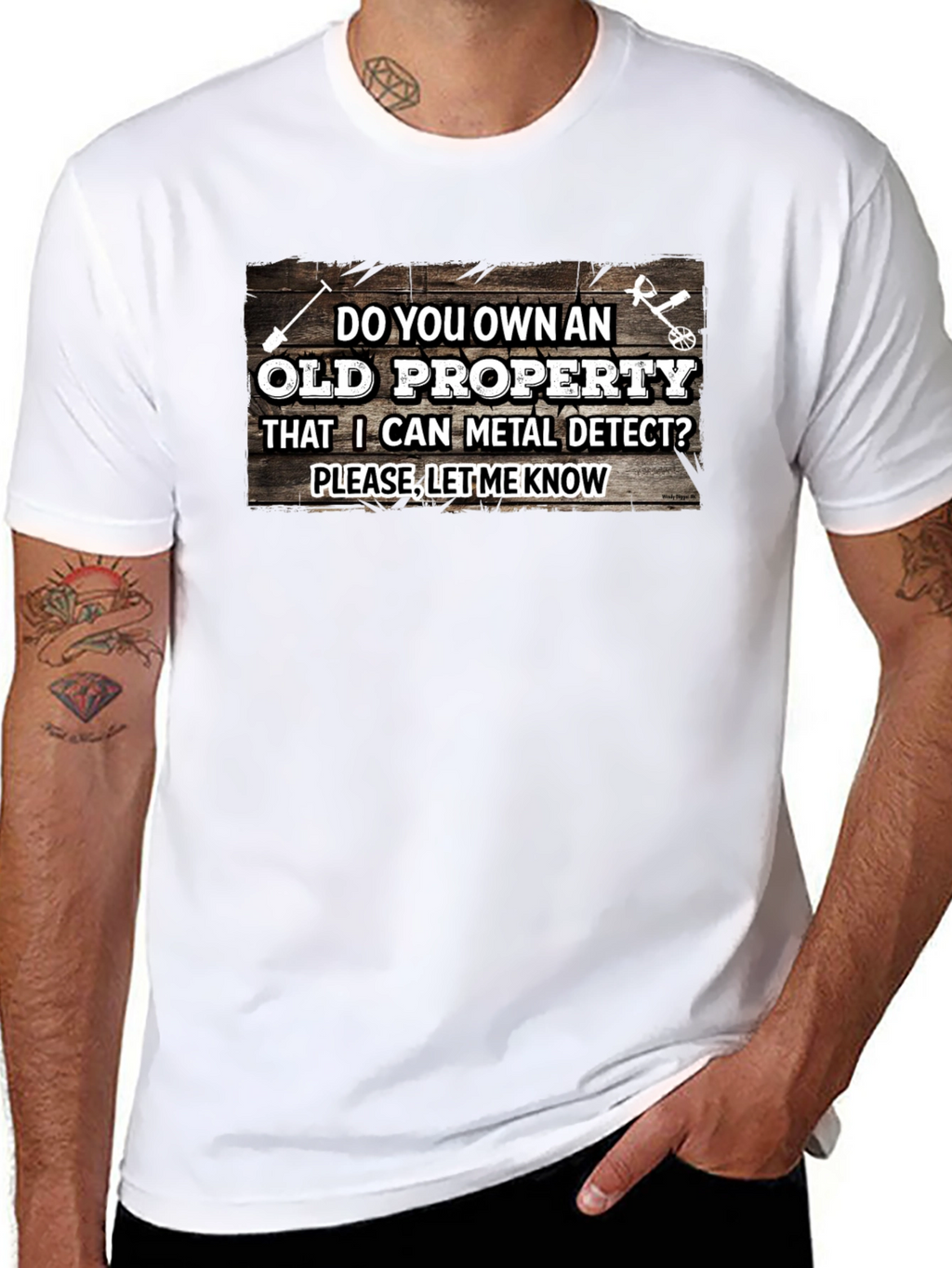 Metal Detecting Old Property T-Shirt