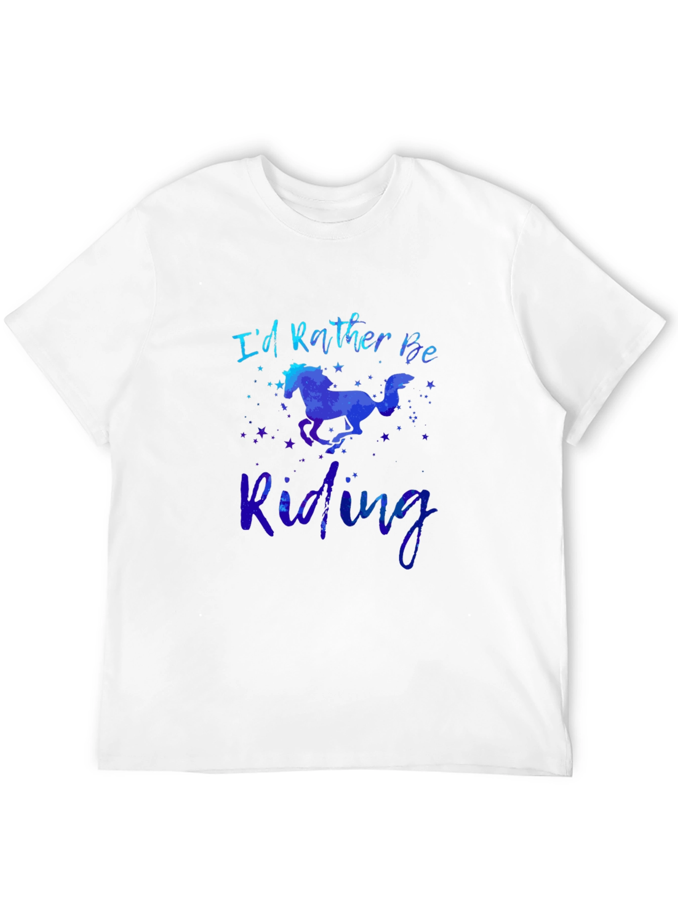 Id Rather Be Riding Horse T-Shirt