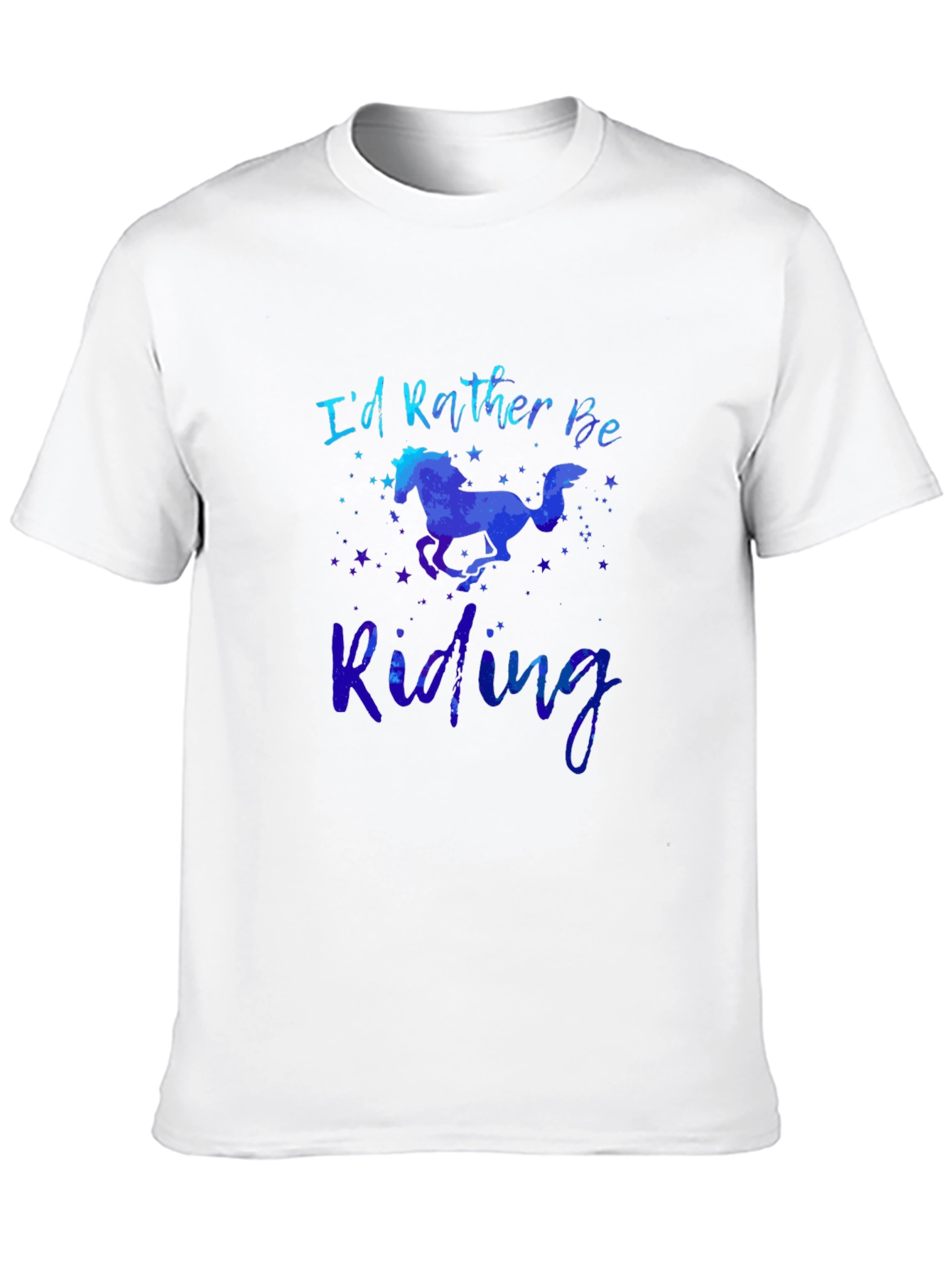 Id Rather Be Riding Horse T-Shirt