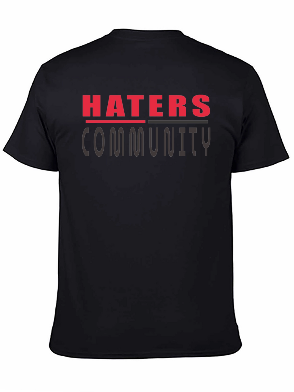 Haters Community Graphic T-Shirt - Black