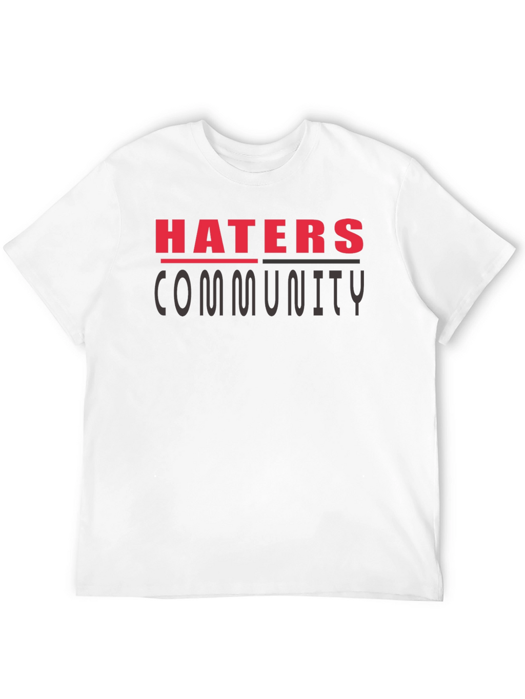Haters Community Graphic T-Shirt - Black