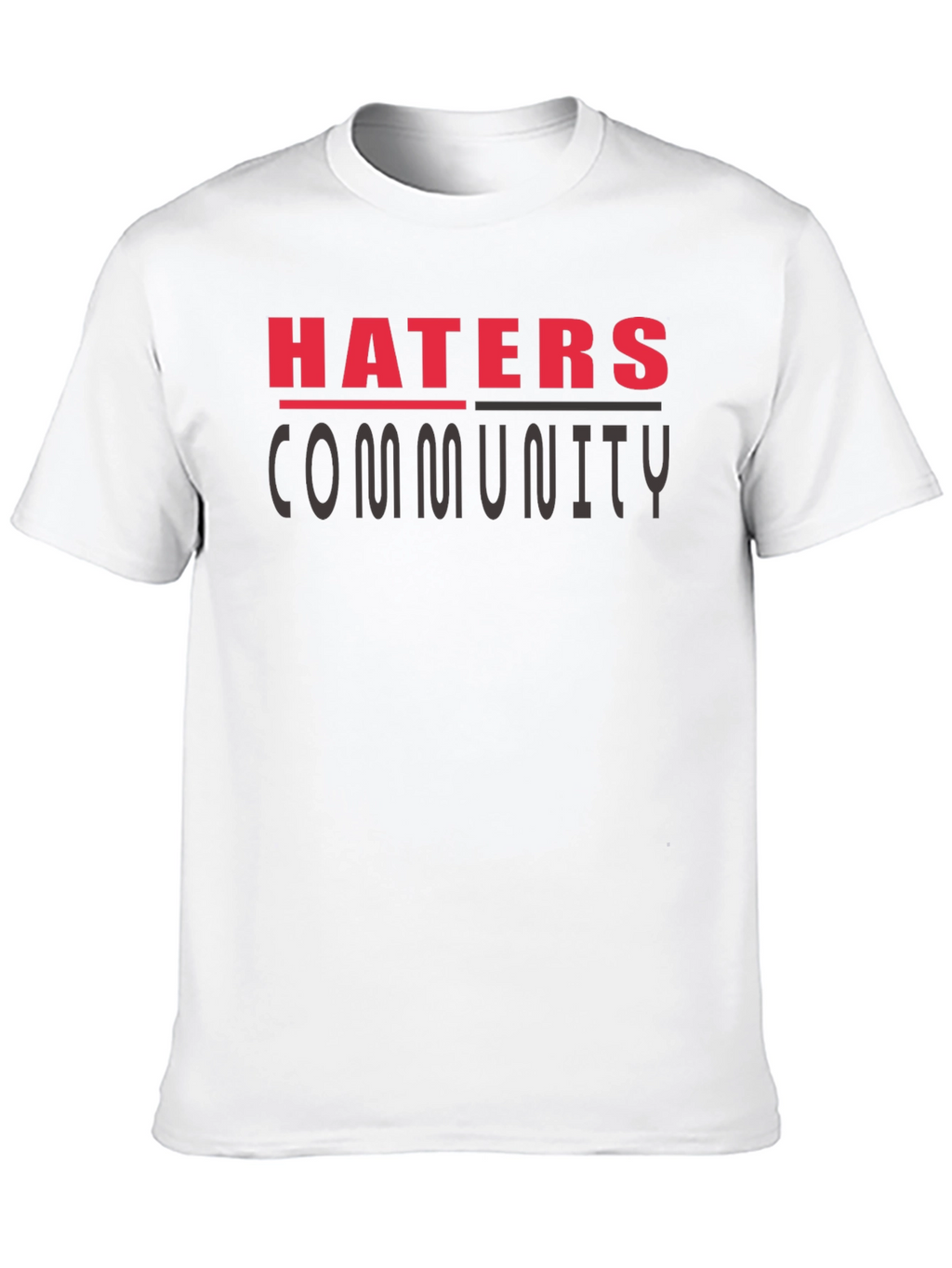 Haters Community Graphic T-Shirt - Black