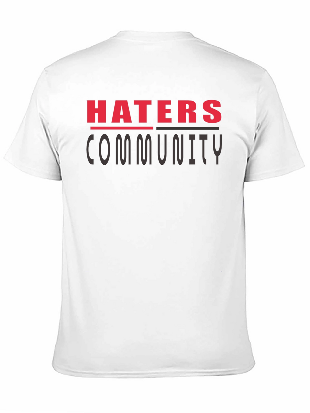 Haters Community Graphic T-Shirt - Black