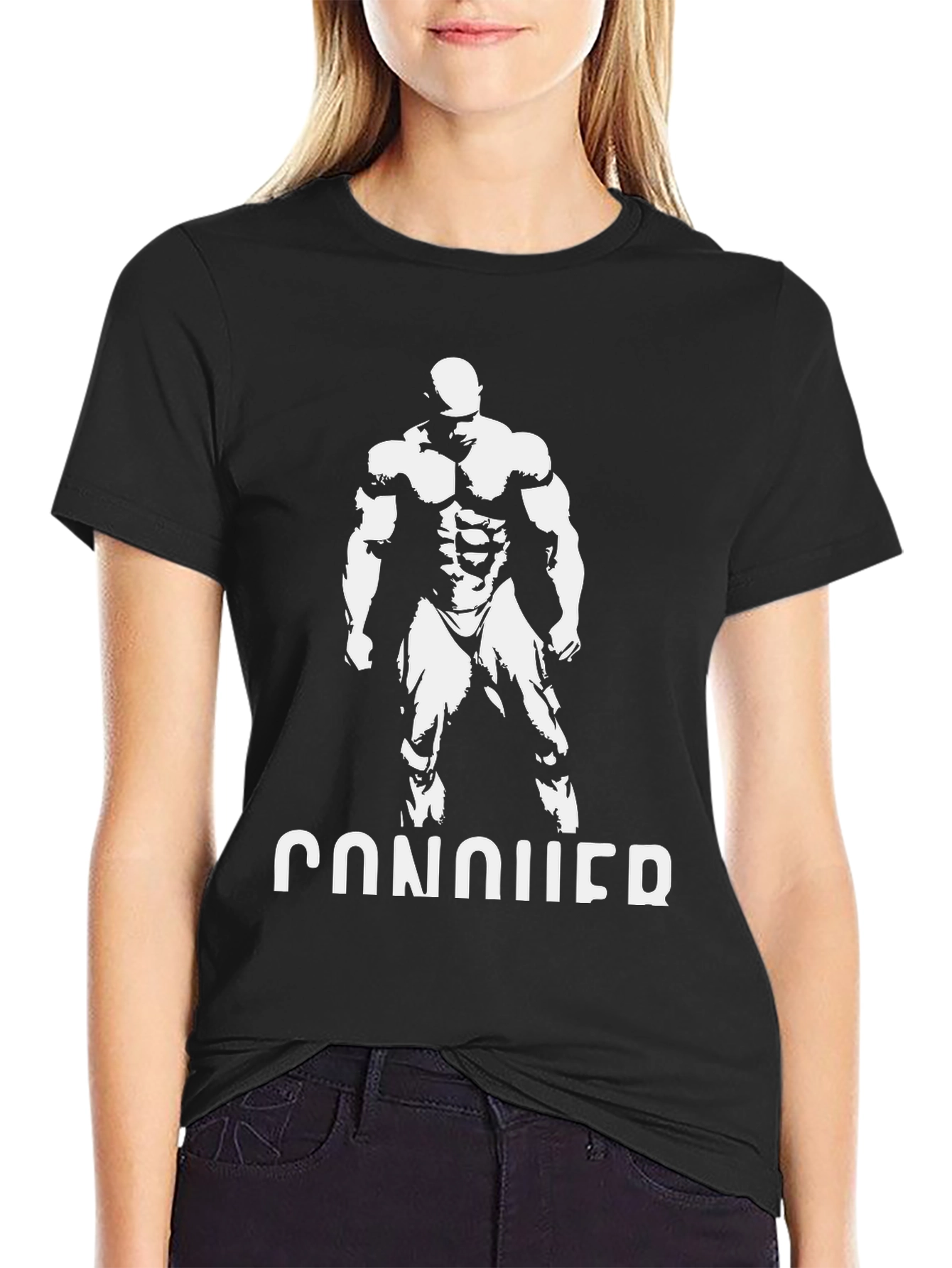Conquer Graphic Print T-Shirt