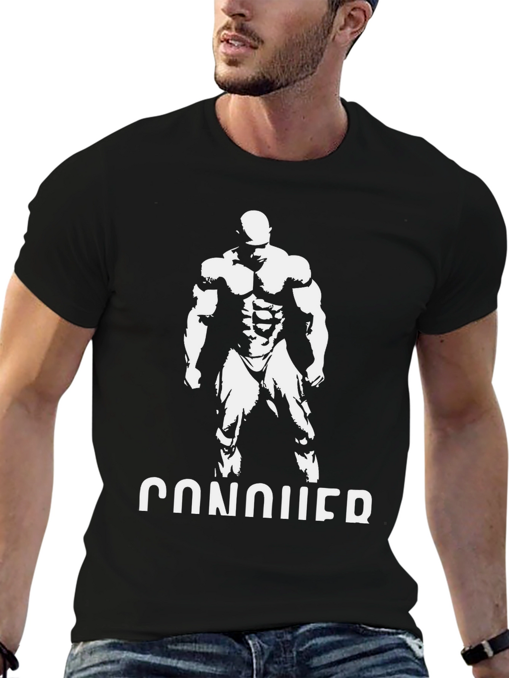 Conquer Graphic Print T-Shirt