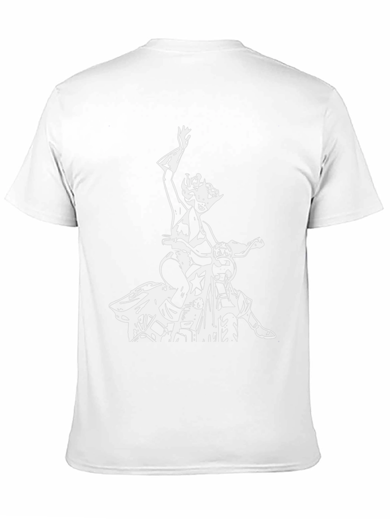 Black T-Shirt with Retro Motorcycle Graphic
