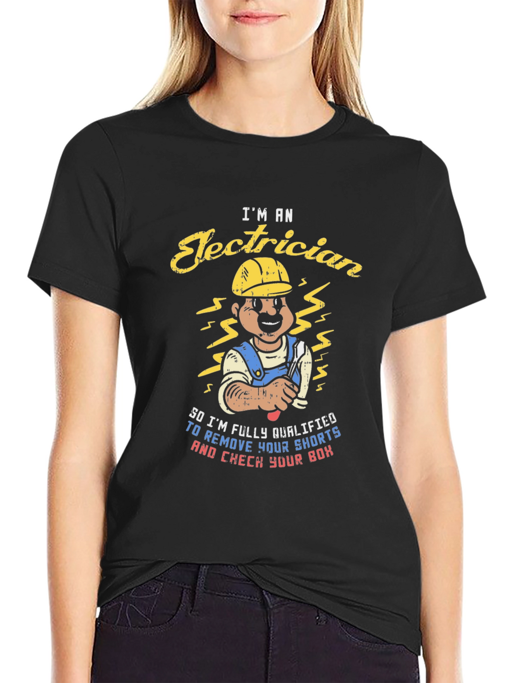 Electrician Humor T-Shirt - Remove Your Shorts