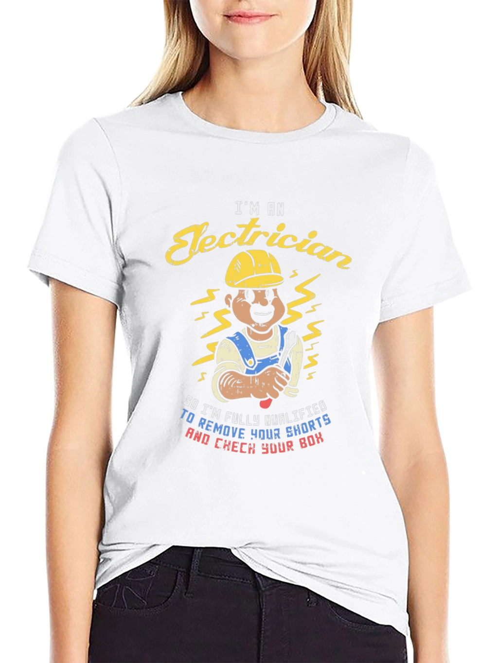 Electrician Humor T-Shirt - Remove Your Shorts