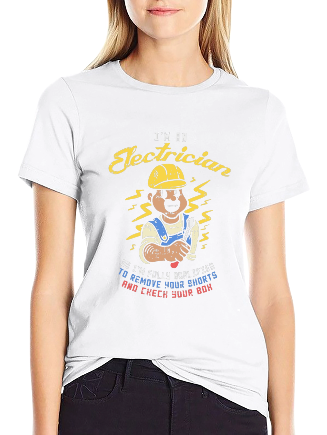 Electrician Humor T-Shirt - Remove Your Shorts