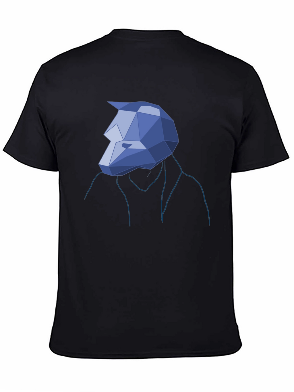 Geometric Wolf Head Tee - Unique Graphic T-Shirt