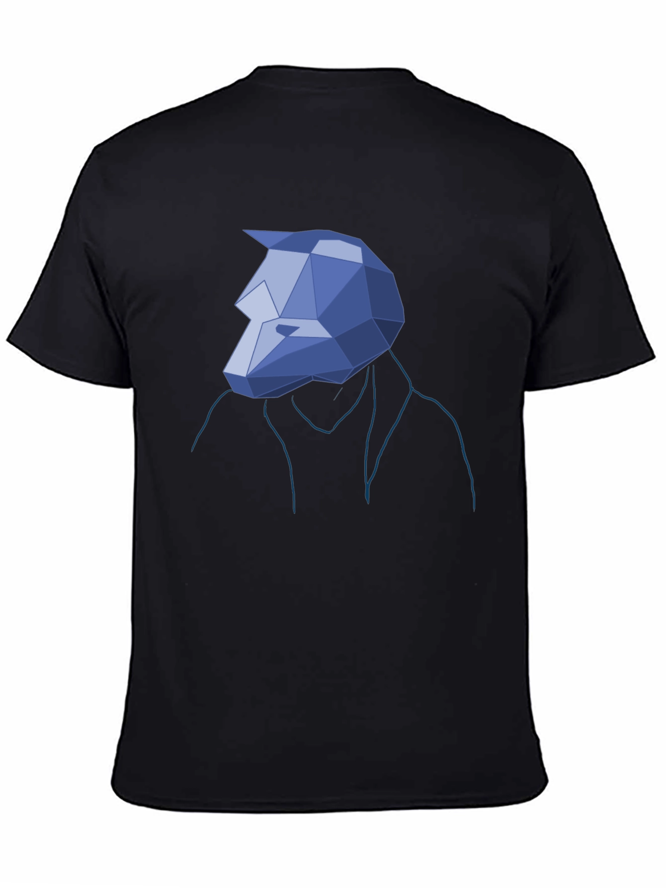 Geometric Wolf Head Tee - Unique Graphic T-Shirt