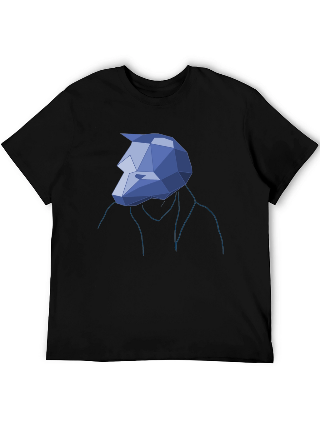 Geometric Wolf Head Tee - Unique Graphic T-Shirt