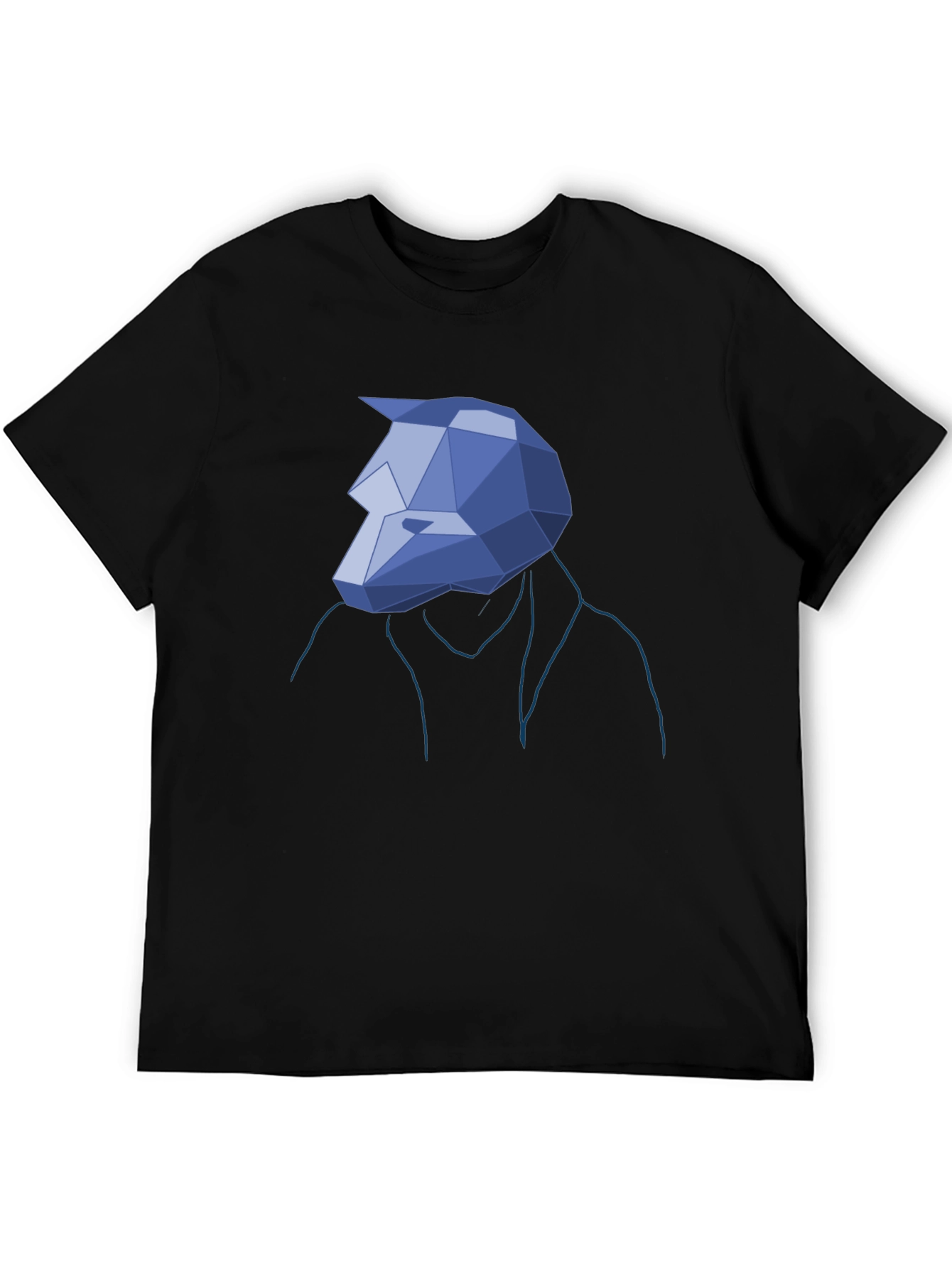 Geometric Wolf Head Tee - Unique Graphic T-Shirt