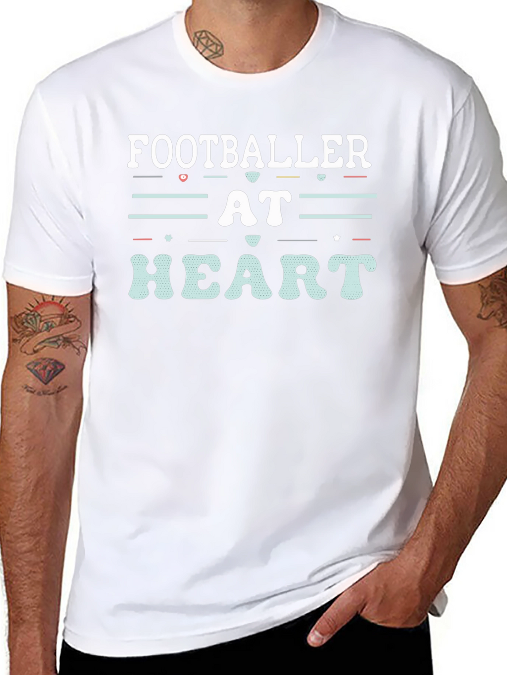 Footballer At Heart Graphic Tee