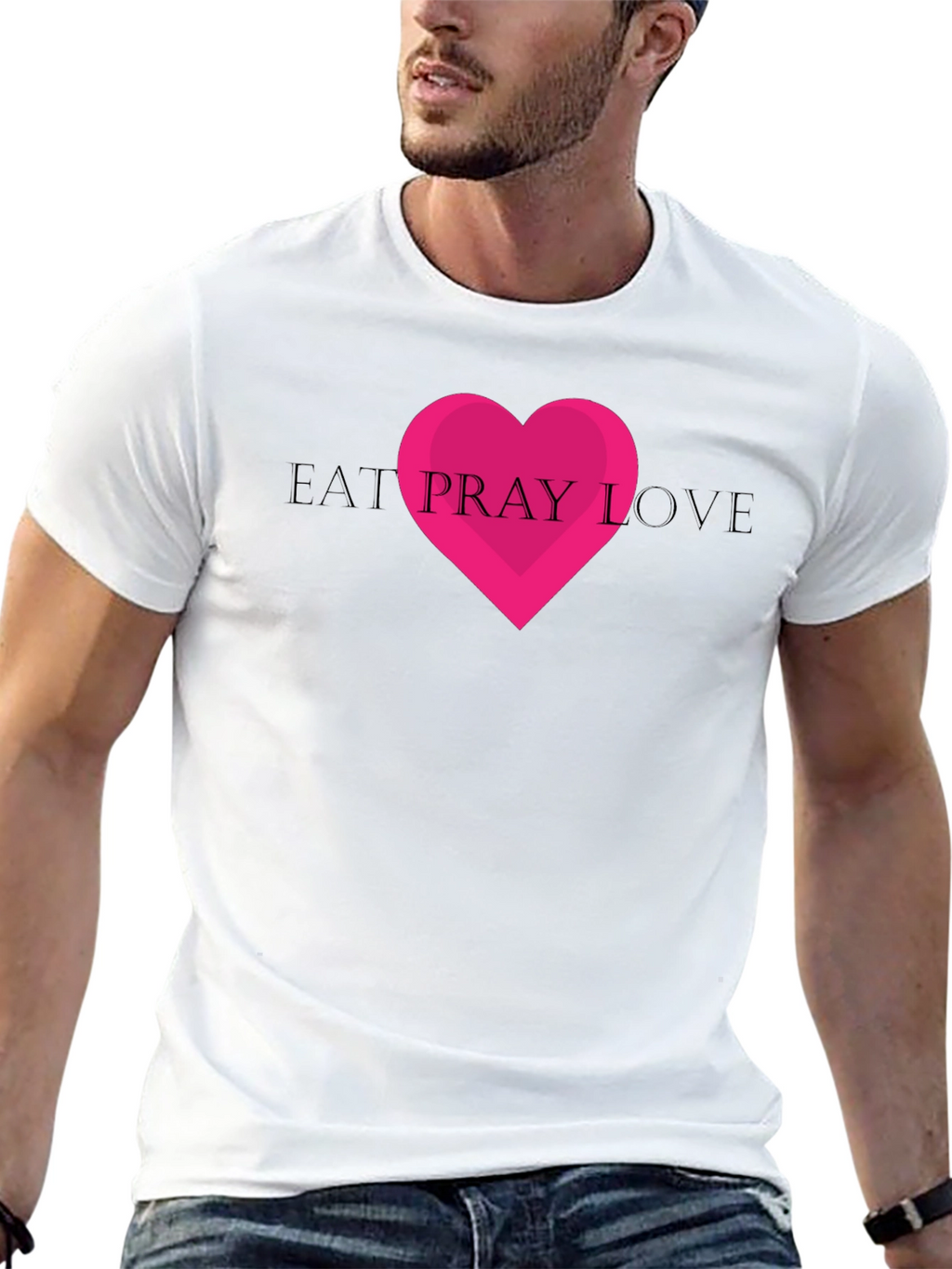 Eat Pray Love Graphic Tee - Black