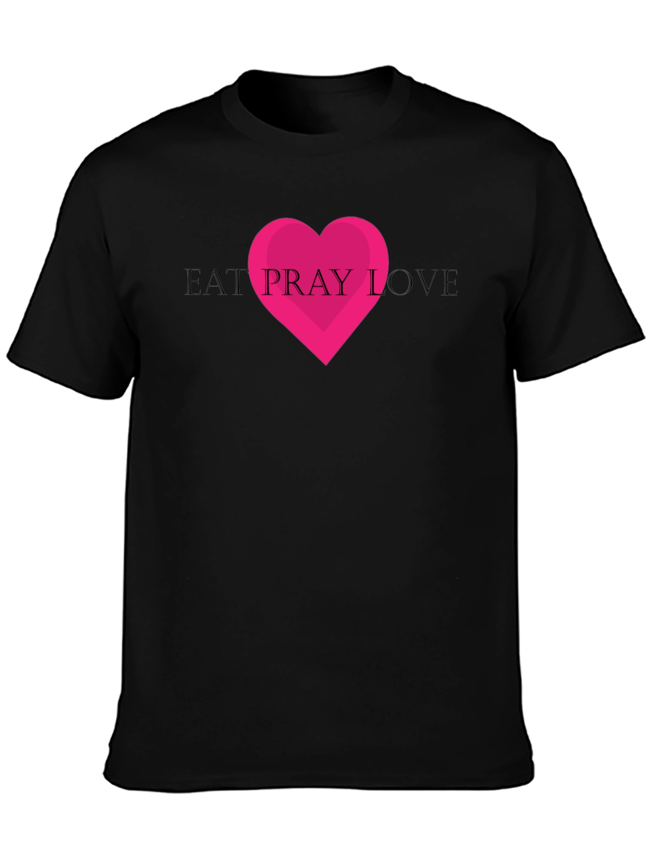 Eat Pray Love Graphic Tee - Black