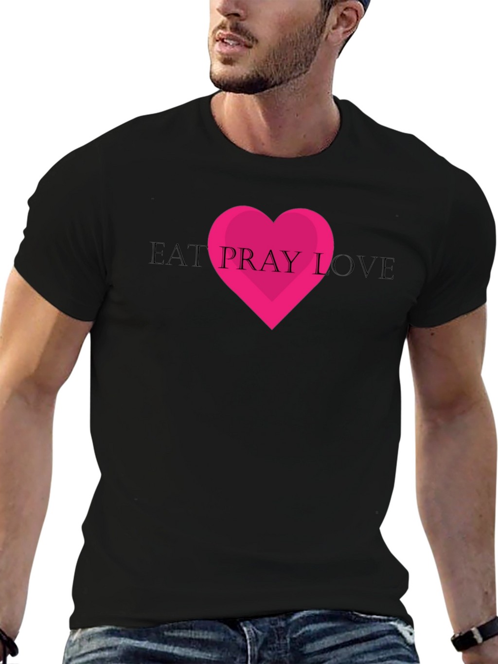 Eat Pray Love Graphic Tee - Black