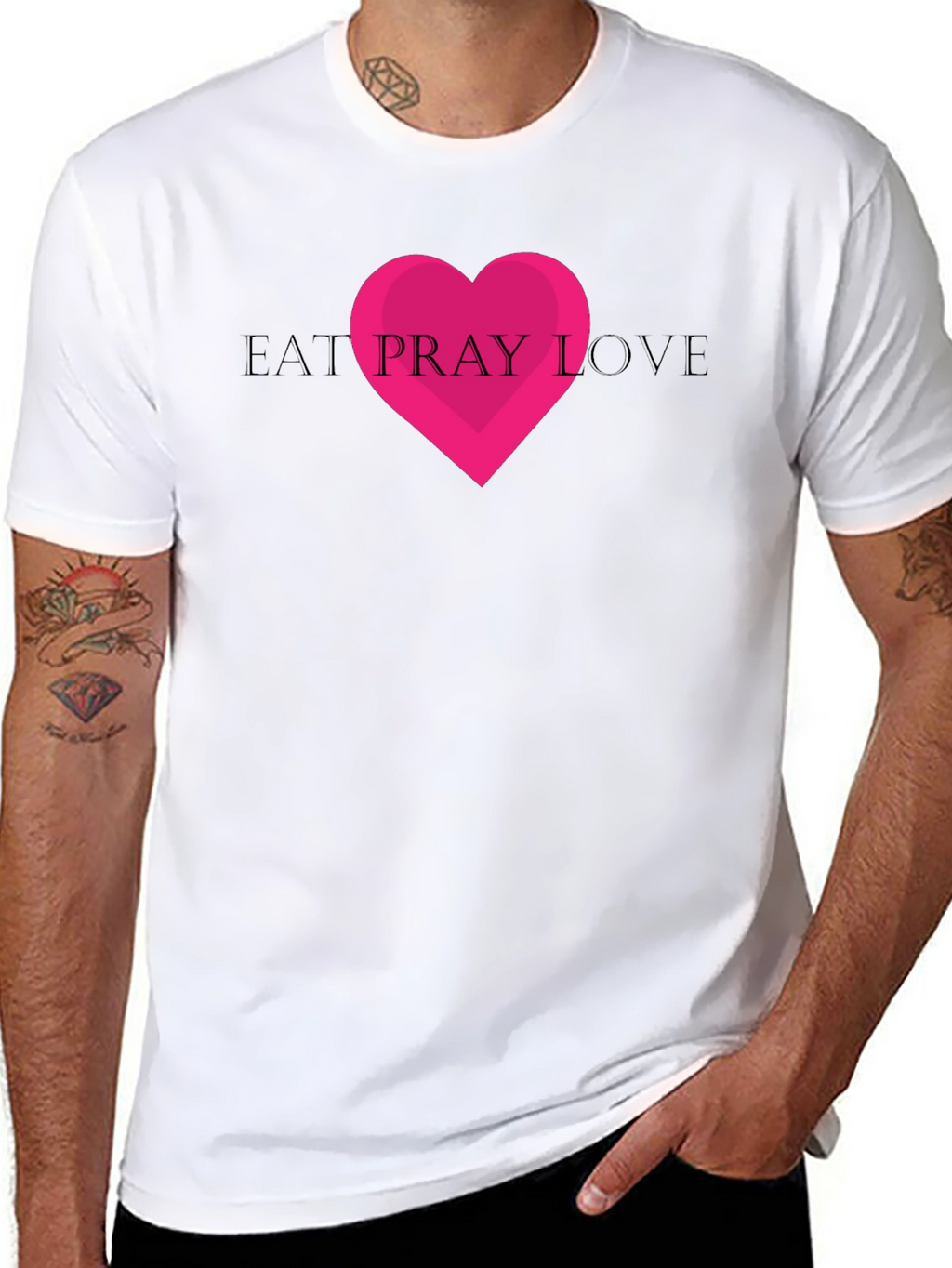 Eat Pray Love Graphic Tee - Black