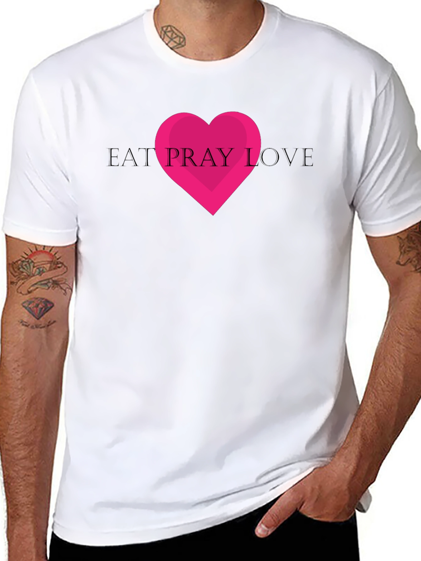 Eat Pray Love Graphic Tee - Black