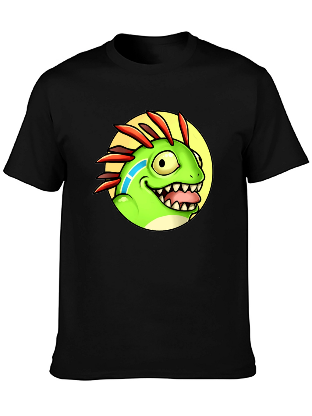 Cartoon Dino Graphic Tee - Funny Animal T-Shirt