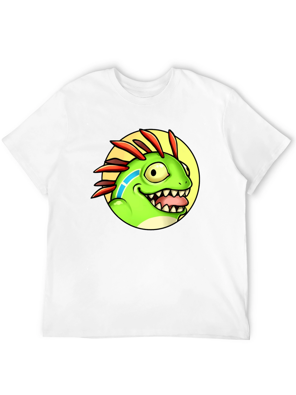 Cartoon Dino Graphic Tee - Funny Animal T-Shirt
