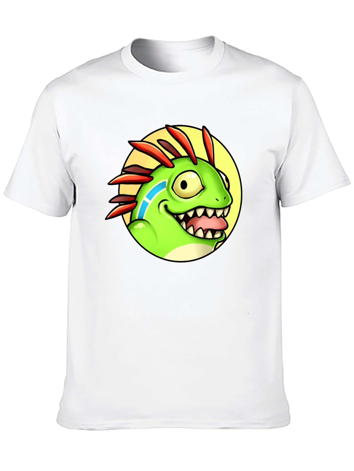 Cartoon Dino Graphic Tee - Funny Animal T-Shirt
