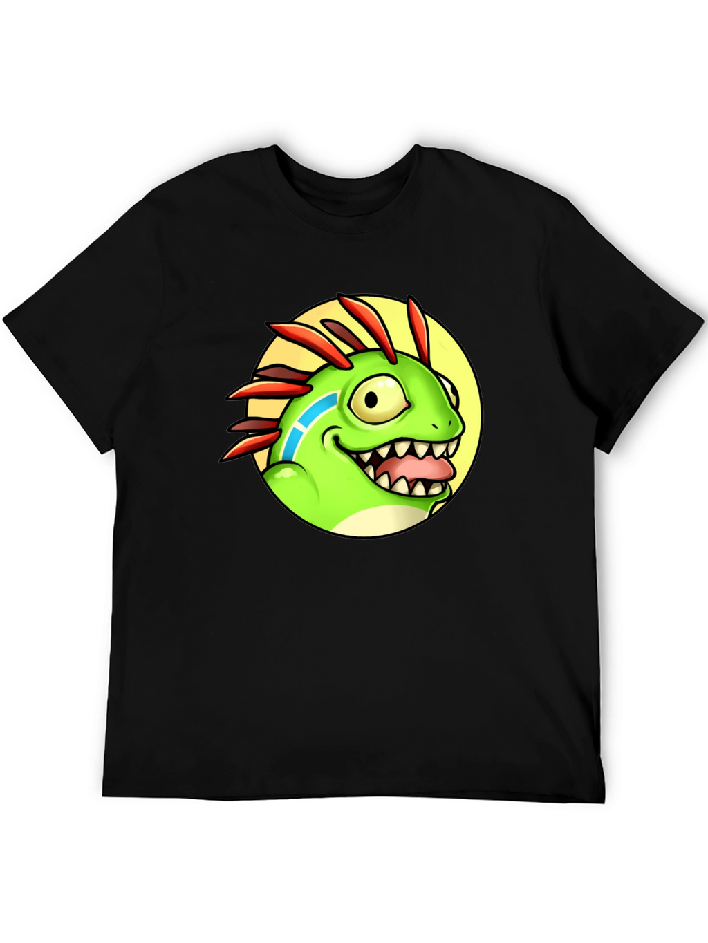 Cartoon Dino Graphic Tee - Funny Animal T-Shirt