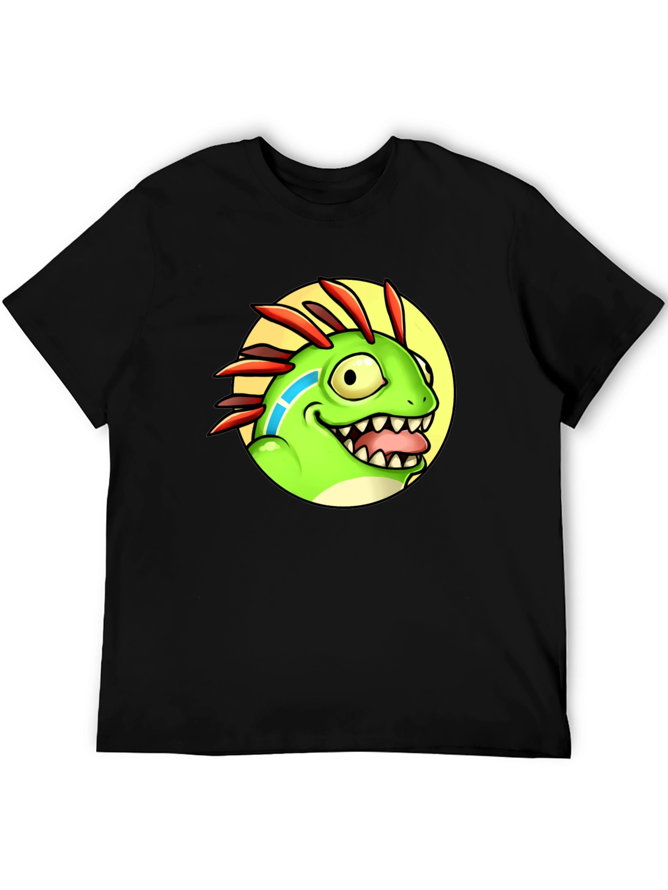 Cartoon Dino Graphic Tee - Funny Animal T-Shirt