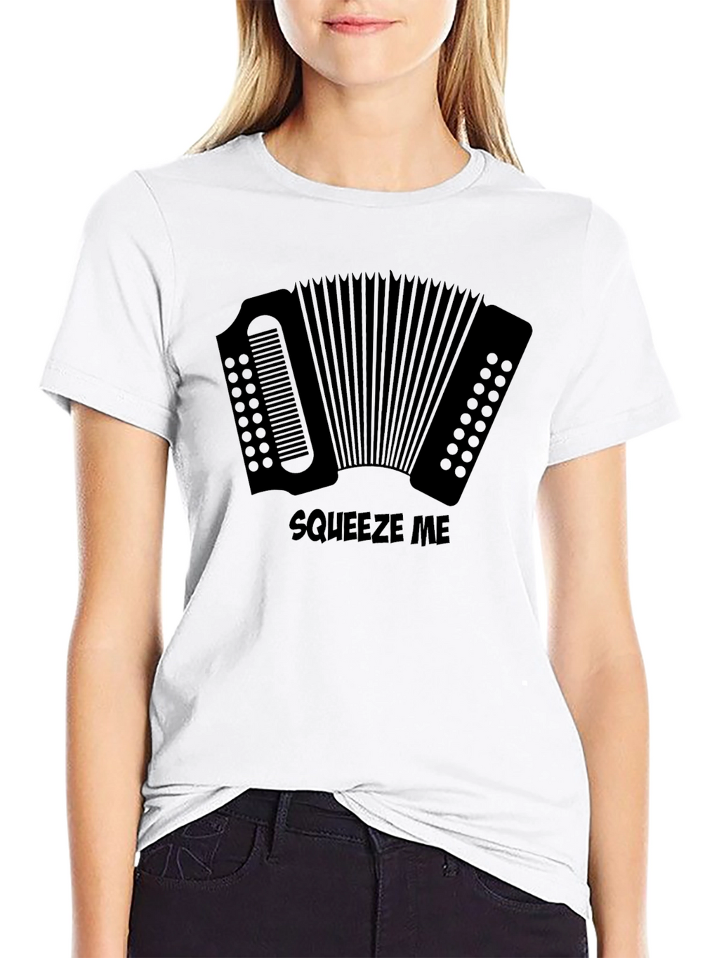 Squeeze Me Accordion Graphic T-Shirt