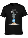 East Timor Statue Graphic Tee - Black